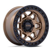 KMC KM553ZB17856825 - Km553 Torx 17X8.5 Matte Bronze With Gloss Black Lip
