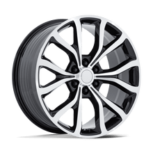 Performance Replicas PR230BD22956344 - Pr230 22X9.5 Gloss Black W/ Machined Face