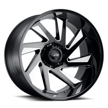 Tuff 2010T1B-35140B78R - 20" Gloss Black W/ Milled Spokes