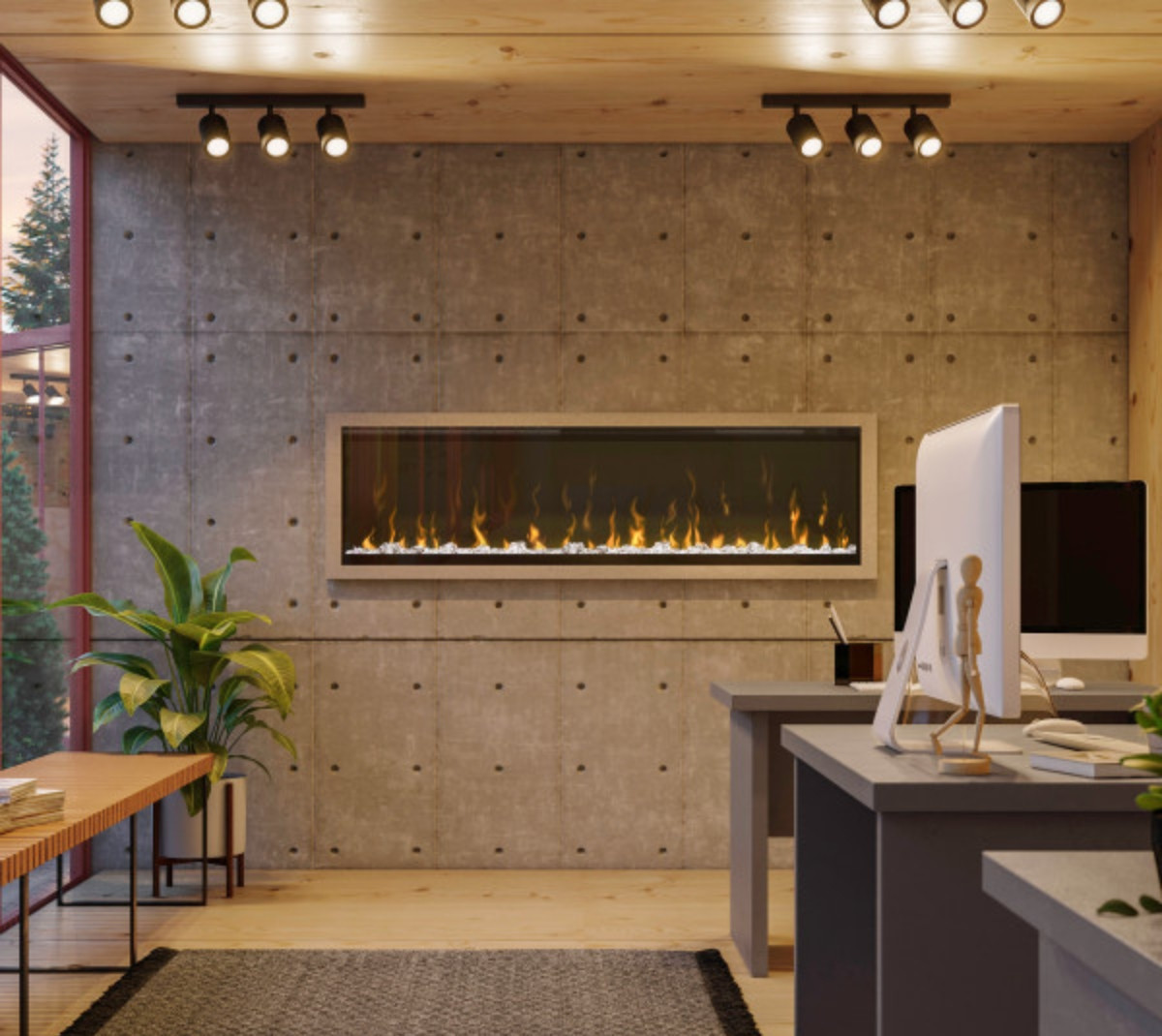 XLF60 Dimplex IgniteXL® 60" Builtin Linear Electric Fireplace