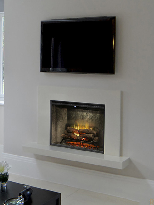NEW! Dimplex Revillusion® 36" Built-In Firebox Weathered Concrete, with Glass Pane and Plug Kit included