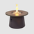 Outdoor GreatRoom Cirvalo 48" Round Gas Fire Pit Table with Fossil Brown Top & Brown Base 