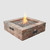 Outdoor GreatRoom Bronson Block Square Gas Fire Pit Kit
