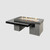 Outdoor GreatRoom Black Uptown Linear Gas Fire Pit Table