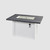 Outdoor GreatRoom Havenwood with 44" Carbon grey Everblend top and White base 