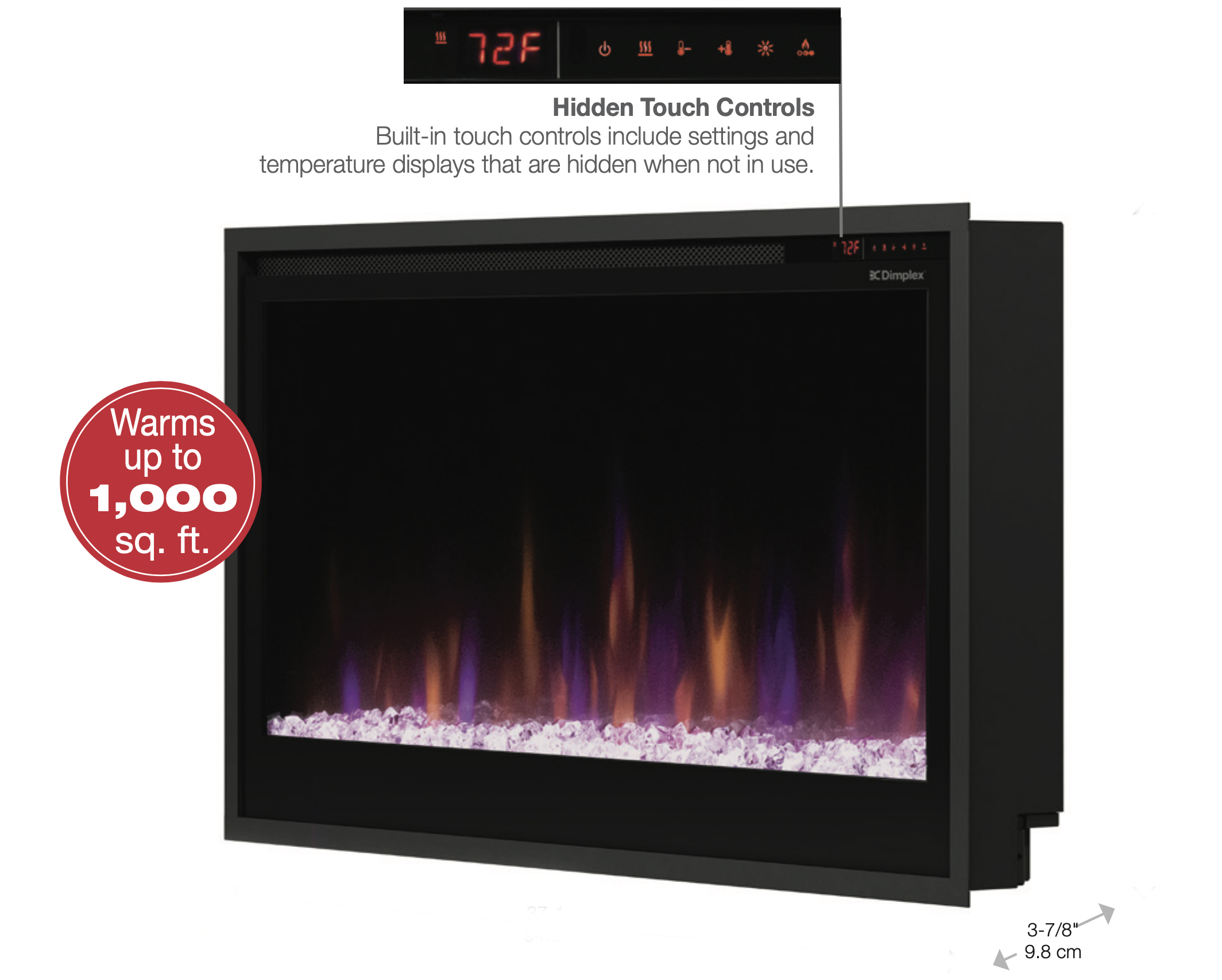 Fireplaces Electric Modern Electric Dimplex MultiFire Slim