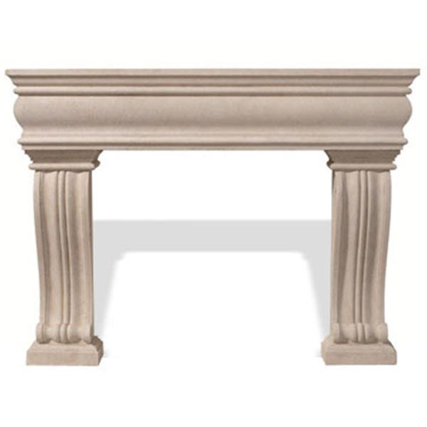 Dracme Grand Alexandra Cast Stone Mantel