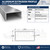 3in x 2in x 0.125in Aluminum Rectangle Tube