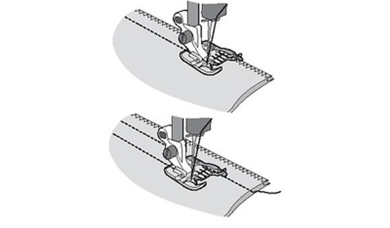 Husqvarna Viking Clear seam guide