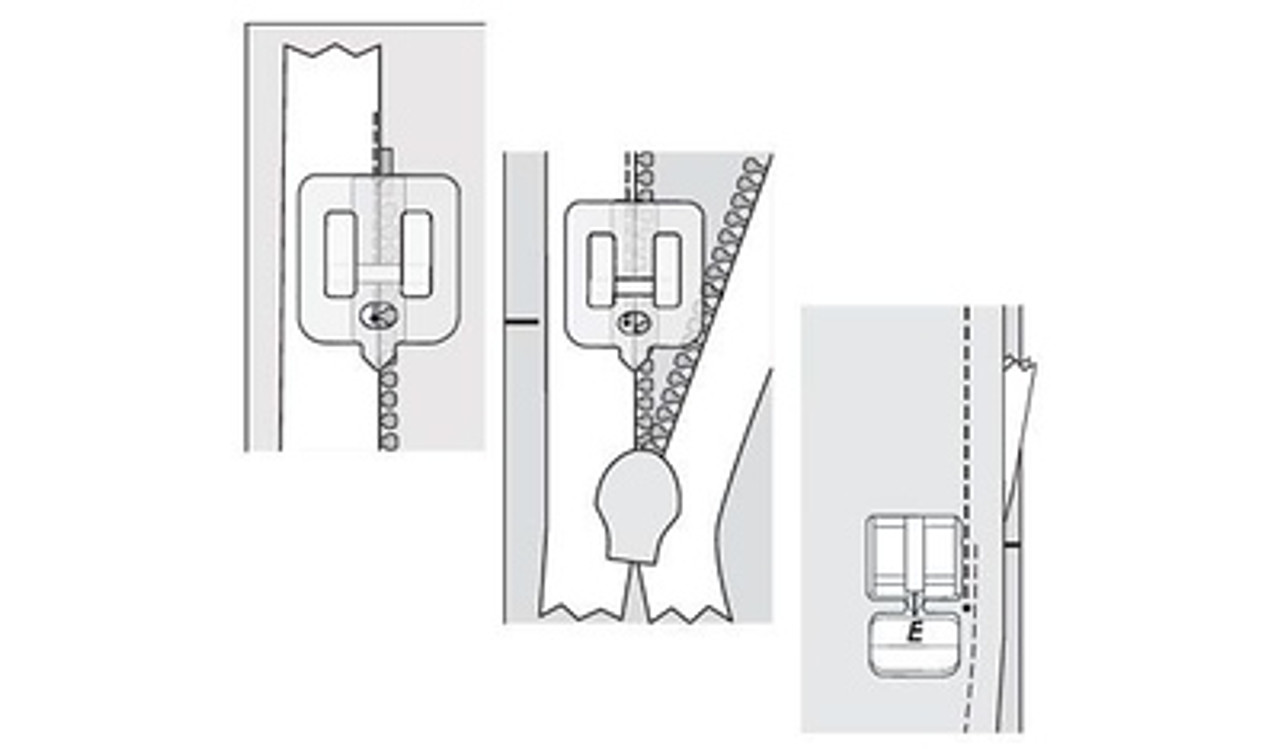 Husqvarna Viking Clear invisible zipper