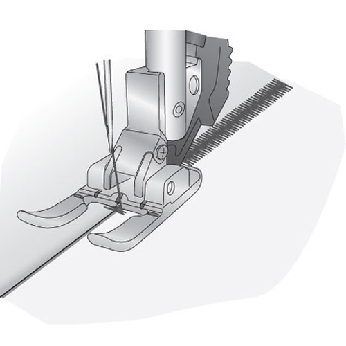 Open-Toe Applique Foot For IDT System 6mm