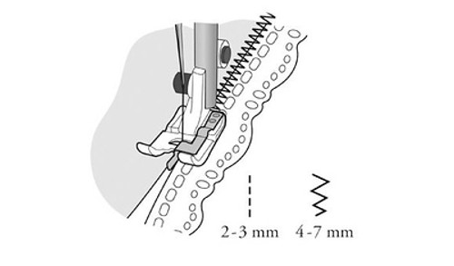 Husqvarna Viking Edge stitching foot