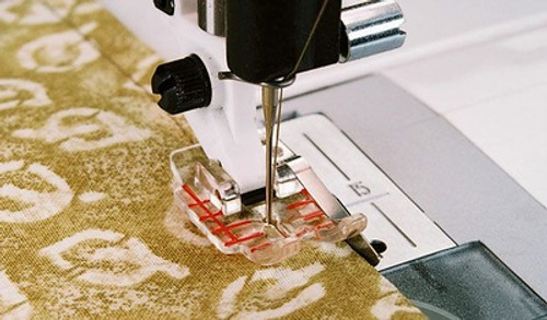 Husqvarna Viking Clear 1/4" Piecing foot with guide Husqvarna Viking Clear 1/4" Piecing foot with guide