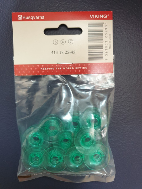 Husqvarna Viking Bobbins green 10 pack Husqvarna Viking Bobbins green 10 pack