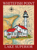 Whitefish Point Lighthouse Sea Chart Poster