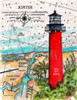 Jupiter Inlet Lighthouse Sea Chart