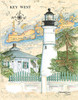 Florida Lighthouses Collection - 10 Sea Chart Light Prints 