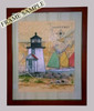 Cape Cod Highland Sea Chart Light Original Painting