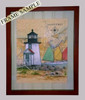 West Quoddy Head Sea Chart Light Original Painting