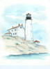 Cape Henlopen Lighthouse Maritime Watercolors Original Painting