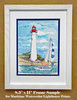 Frame & Mat Sample (shown with Cape May Lighthouse)