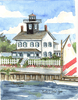 Tucker's Island Lighthouse by Donna Elias.