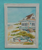 Shown: Beach Cottage & Boast - Vertical - Framed in Tropical Beachwood.
Available Framed 22” x 28” or 34” x 44.”
(Outside Dimension)
Painting © Donna Elias.
