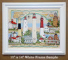 Del-Mar-Va Lighthouses Sea Chart Collage