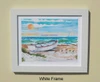 Surfboat Serenity Two framed in White - copyright Donna Elias.