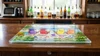 Four in the Tropics tempered glass cutting board copyright Donna Elias.