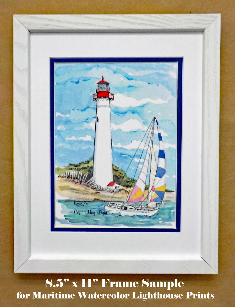 Frame and matting sample
