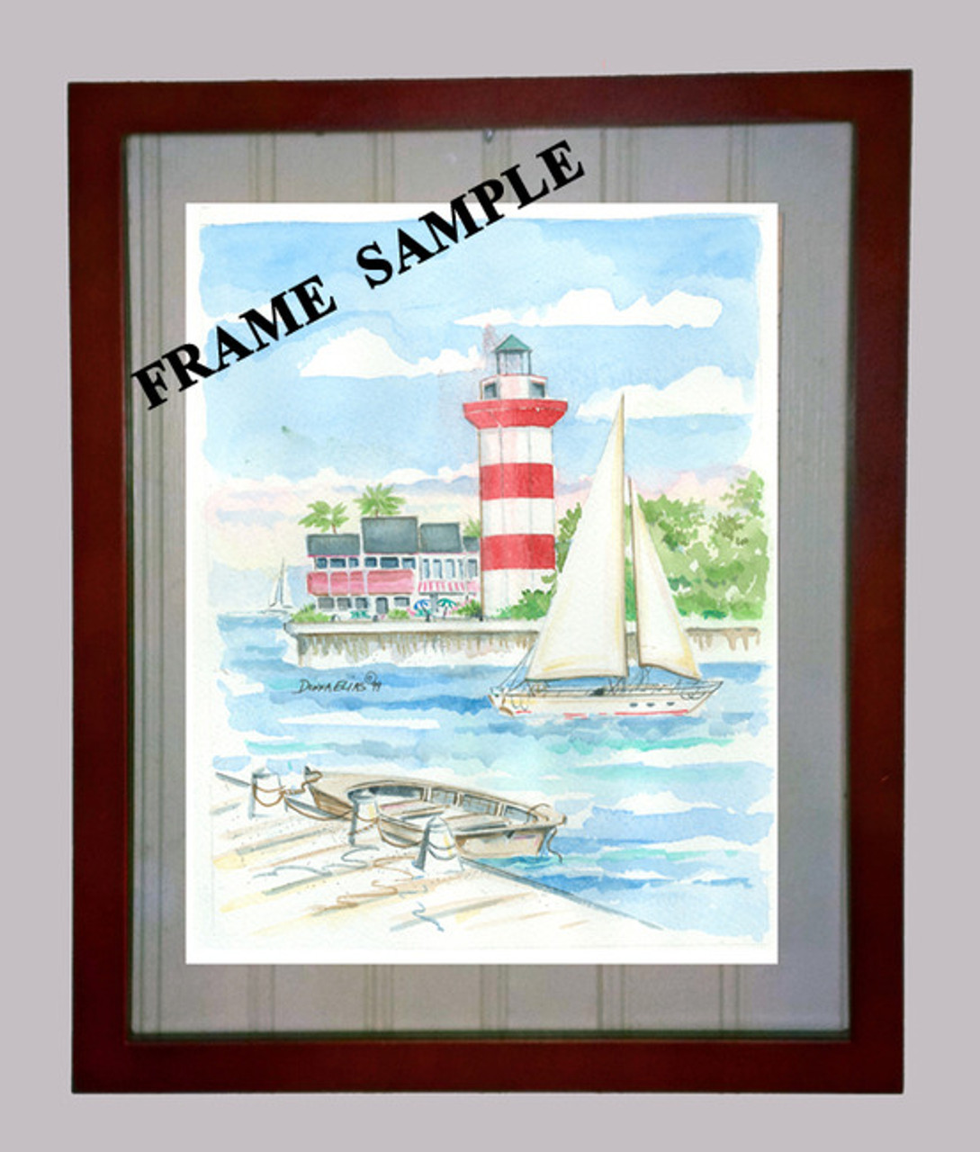 Morris Island Lighthouse - Maritime Watercolors Original Painting