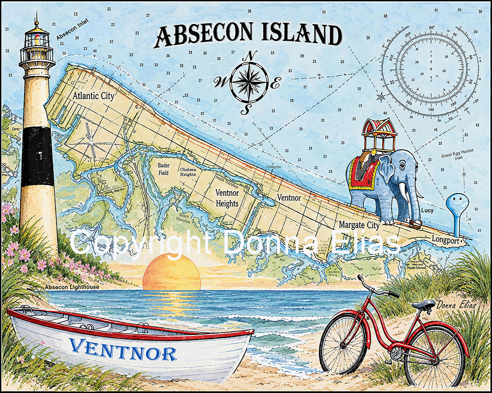 Charting Absecon Island - Ventnor City
