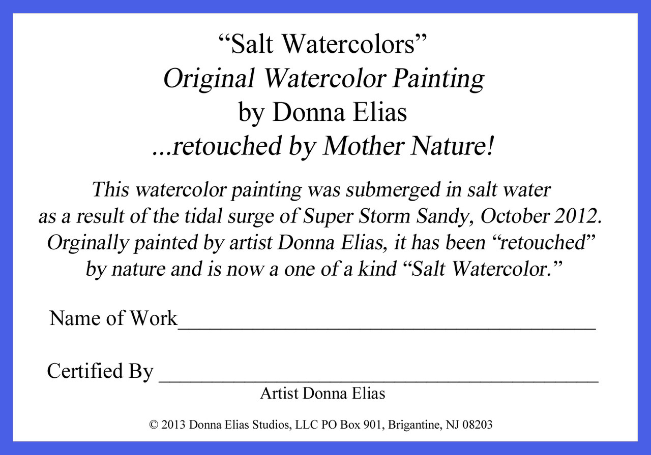 Sandy Hook Light - Maritime Watercolors Original Painting