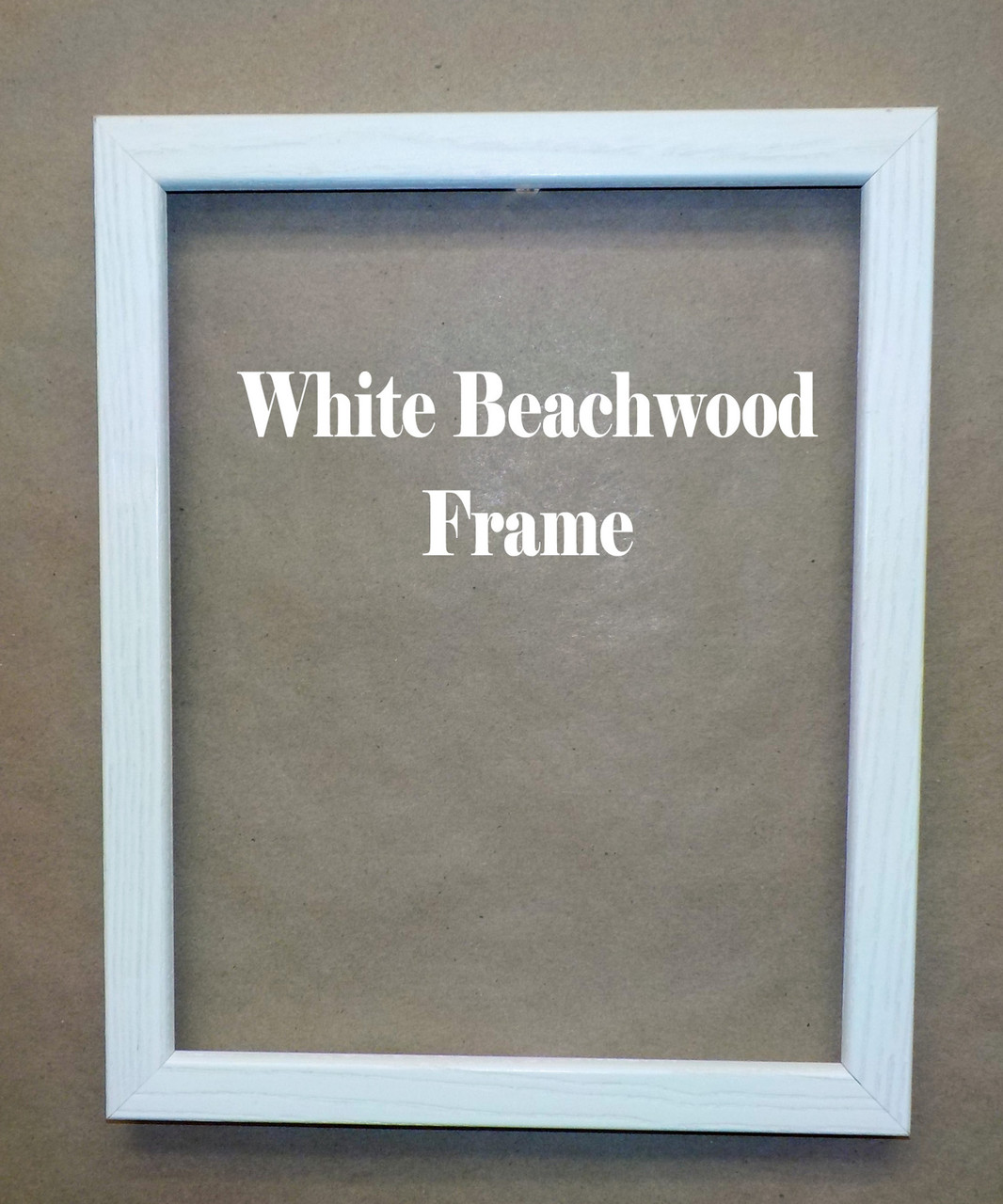 8" x 10" White Beachwood Picture Frame
