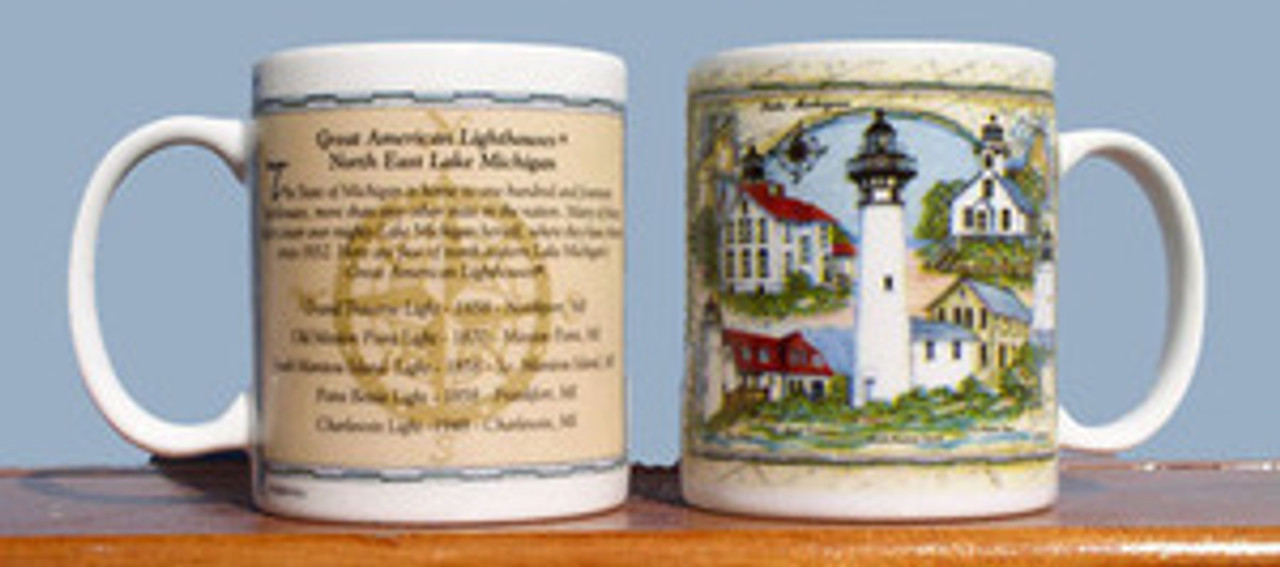 36 - Lighthouses of North East Lake Michigan Coffee Mugs - FREE SHIPPING!