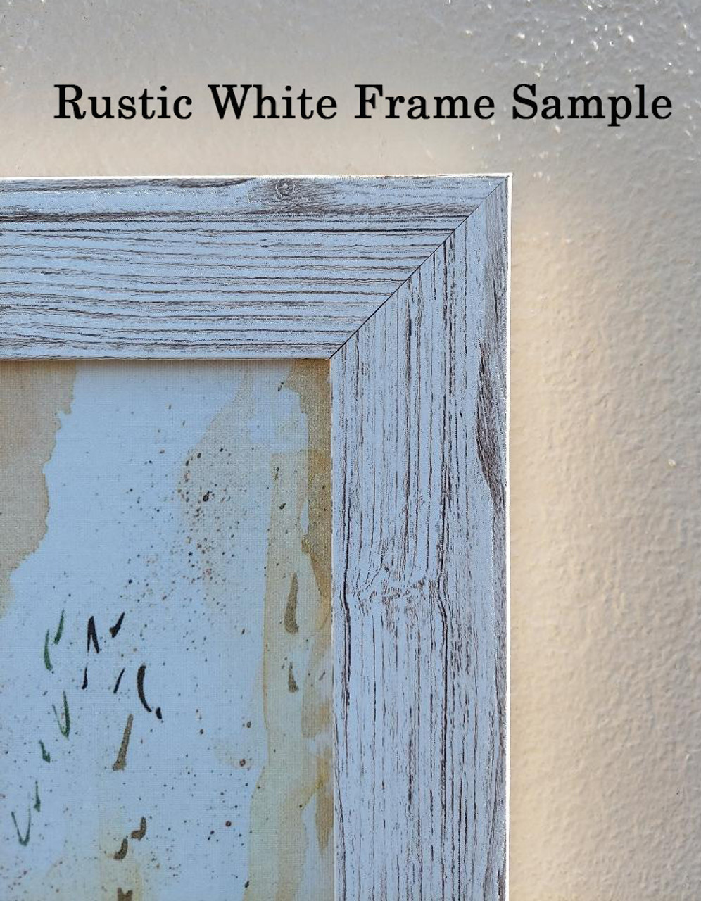Rustic White Frame Sample