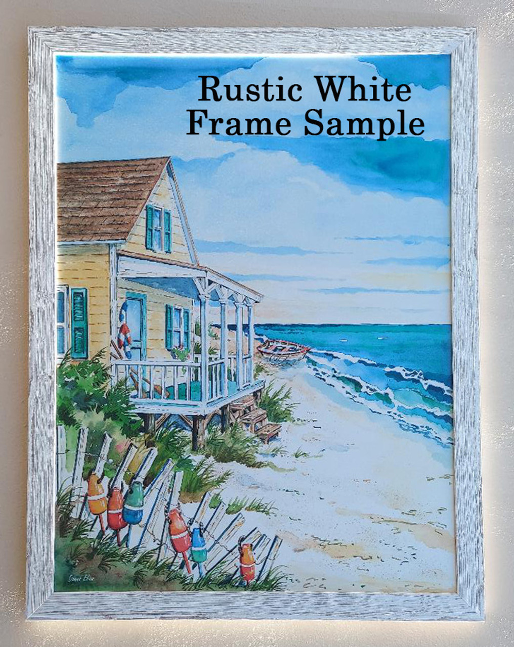 Rustic White Frame Sample