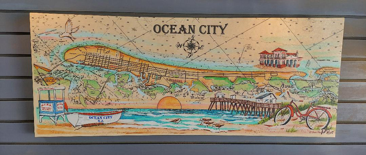 Charting Ocean City, New Jersey 2022 copyright Donna Elias 