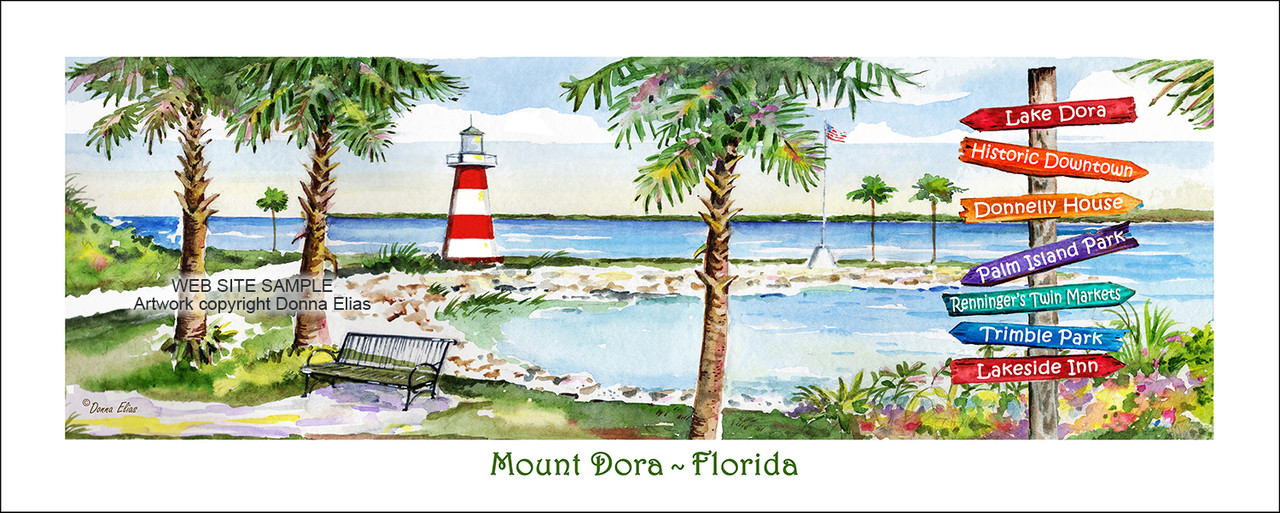 Mount Dora & Signpost copyright Donna Elias.