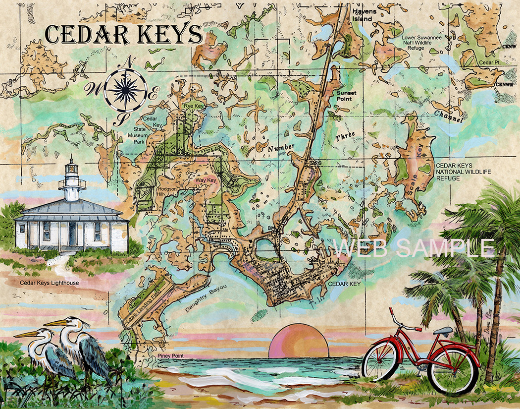 Charting Cedar Key By Donna Elias 
