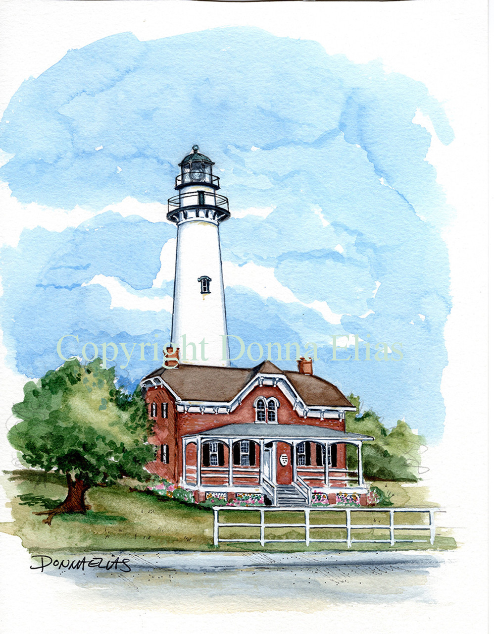 St. Simons Island Light copyright Donna Elias.