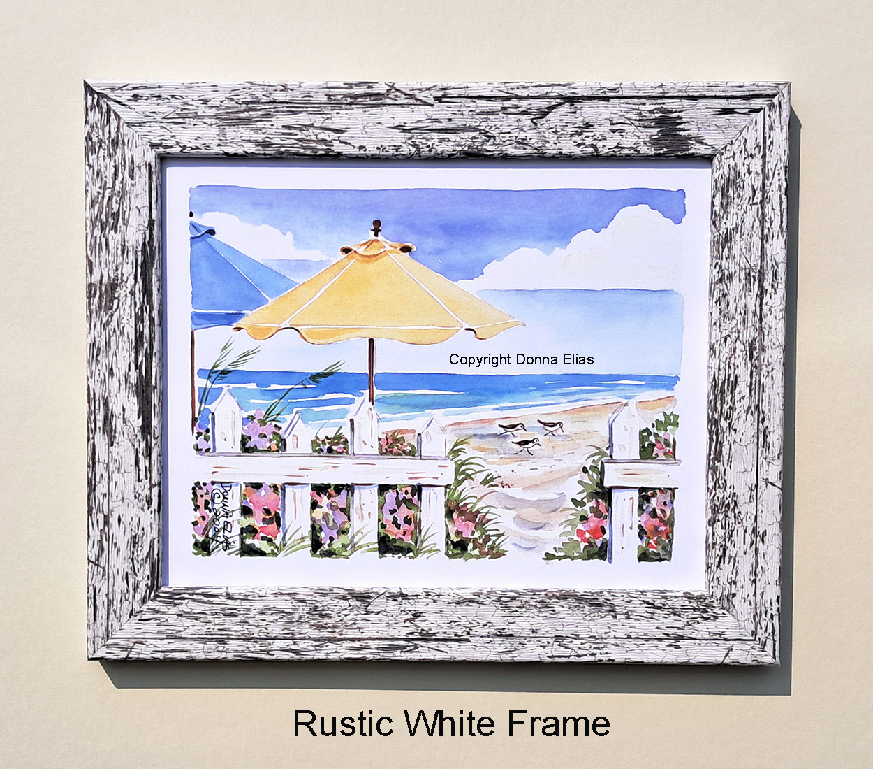 Rustic White Frame style sample.