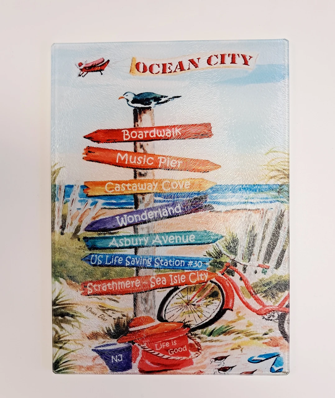 Ocean City Signpost copyright Donna Elias