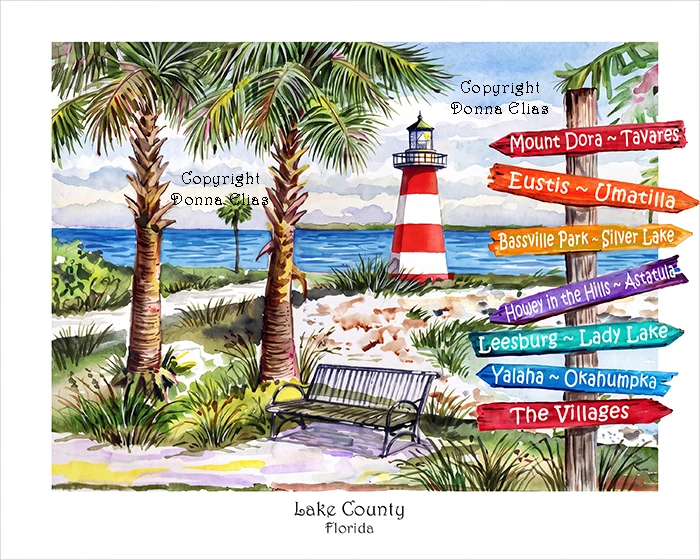 Lakeside in Lake County, Florida copyright Donna Elias