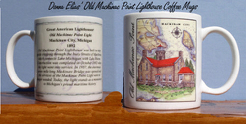 Old Mackinac Point Lighthouse Coffee Mugs - Set of 2 SALE!!
