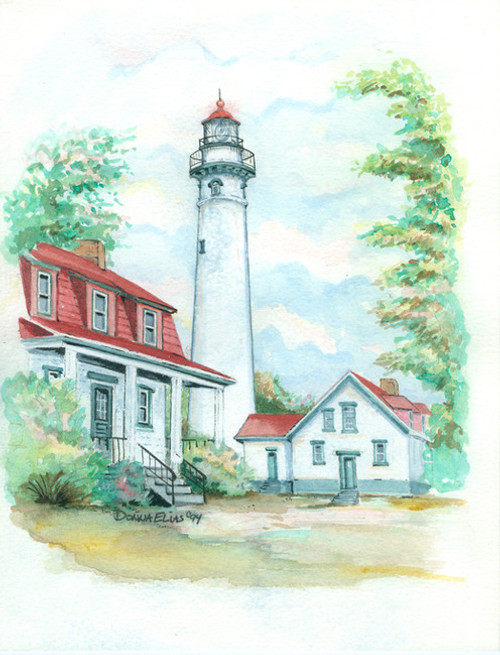 New Presque Isle - Maritime Watercolors Original Painting