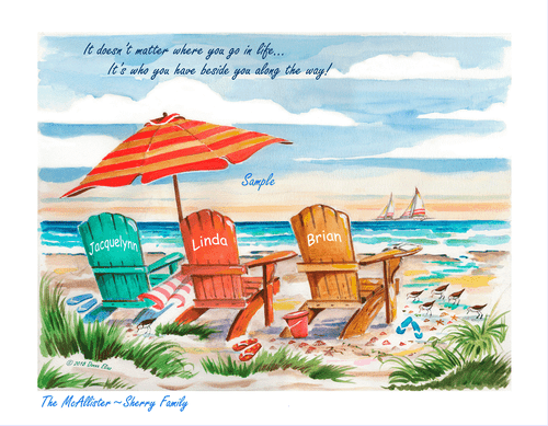 Sailview Two - Personalize with Three Names Sailview Two - Personalize with Three Names