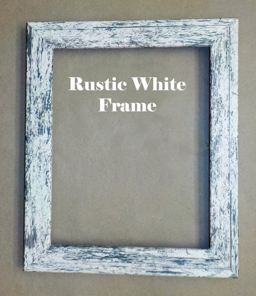 8" x 10" Rustic White Picture Frame
