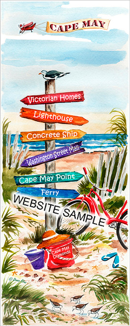Cape May Signpost copyright Donna Elias